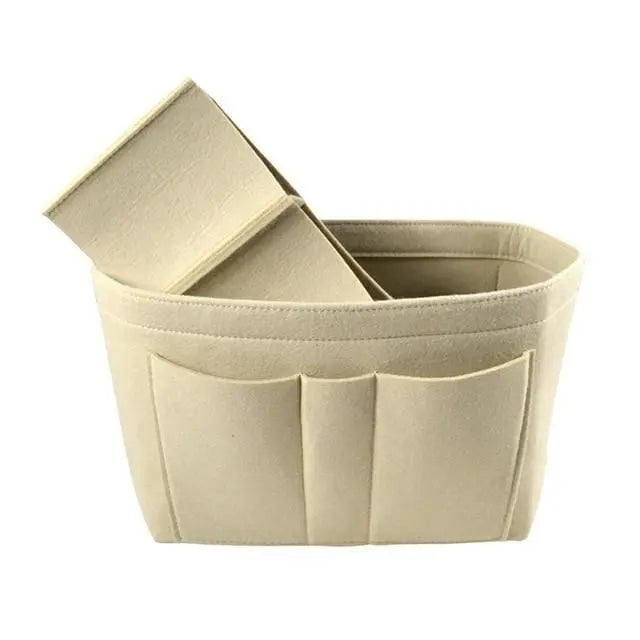 Pursh Collection Accessory Beige Purse Insert/Organizer (22c)