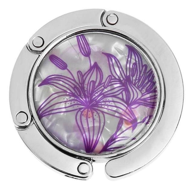 Pursh Collection Accessory Light Purple Floral Bag Hook