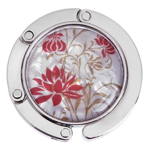 Pursh Collection Accessory Light Red Floral Bag Hook