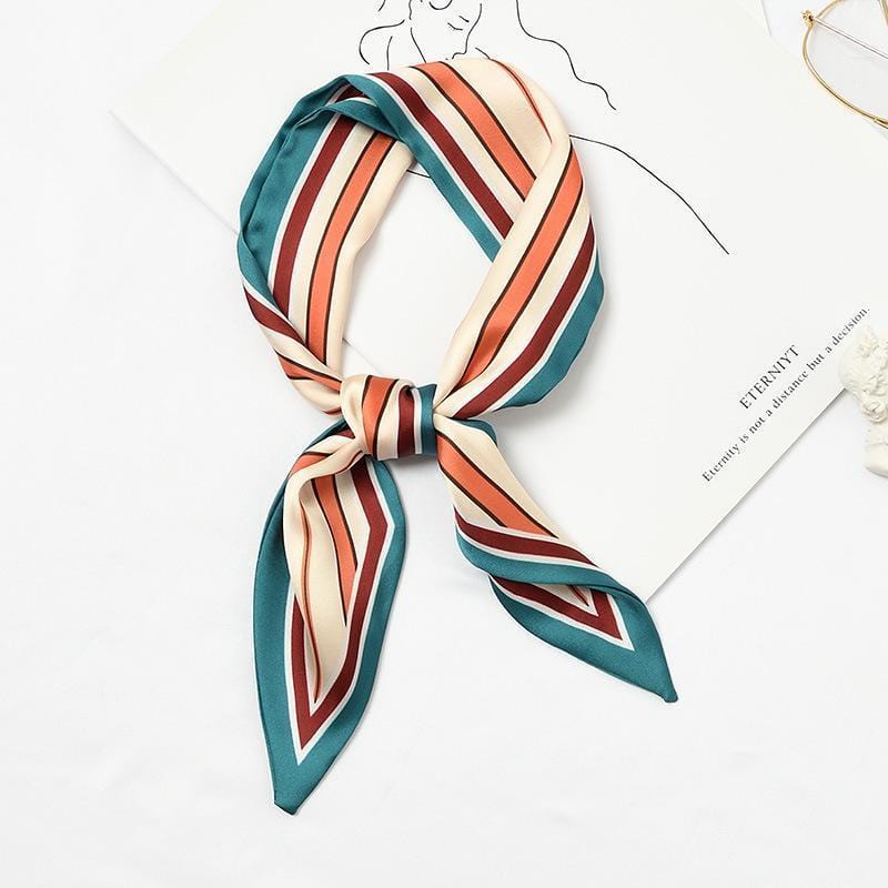 Pursh Collection Accessory Teal/Ruby/Orange Stria