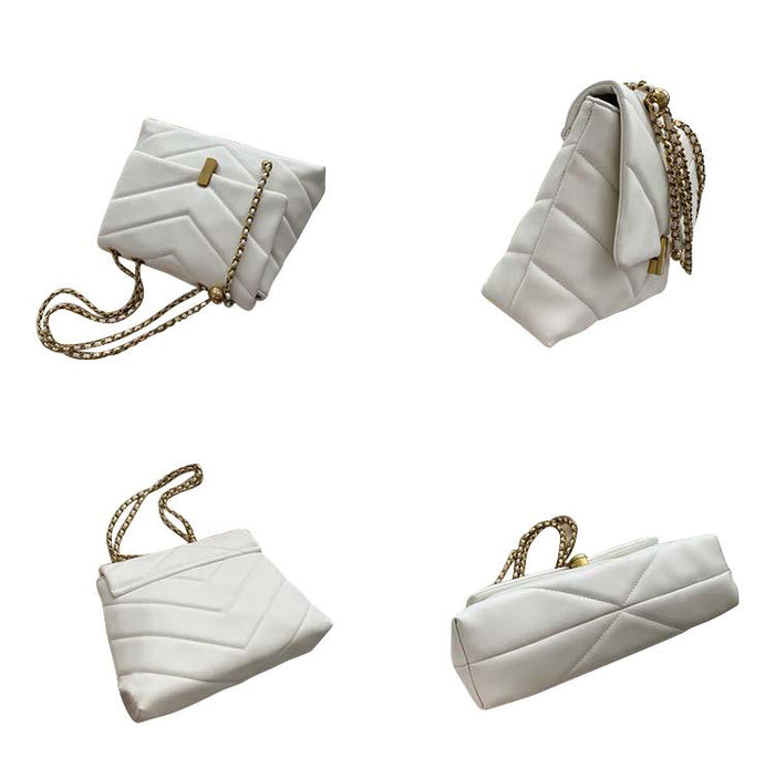Camille Shoulder Bag - Chevron Quilted Pattern Bag – Pursh