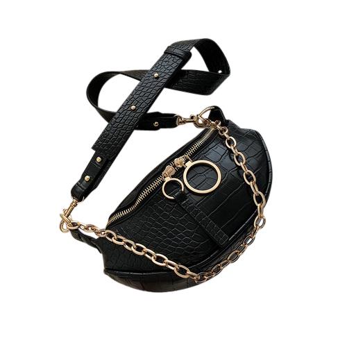 Sasha Crocodile Purse Crocodile Midnight - Pursh Collection